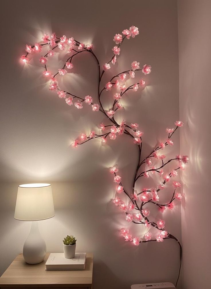 Cherry Blossom Flower Tree Branch LED Light