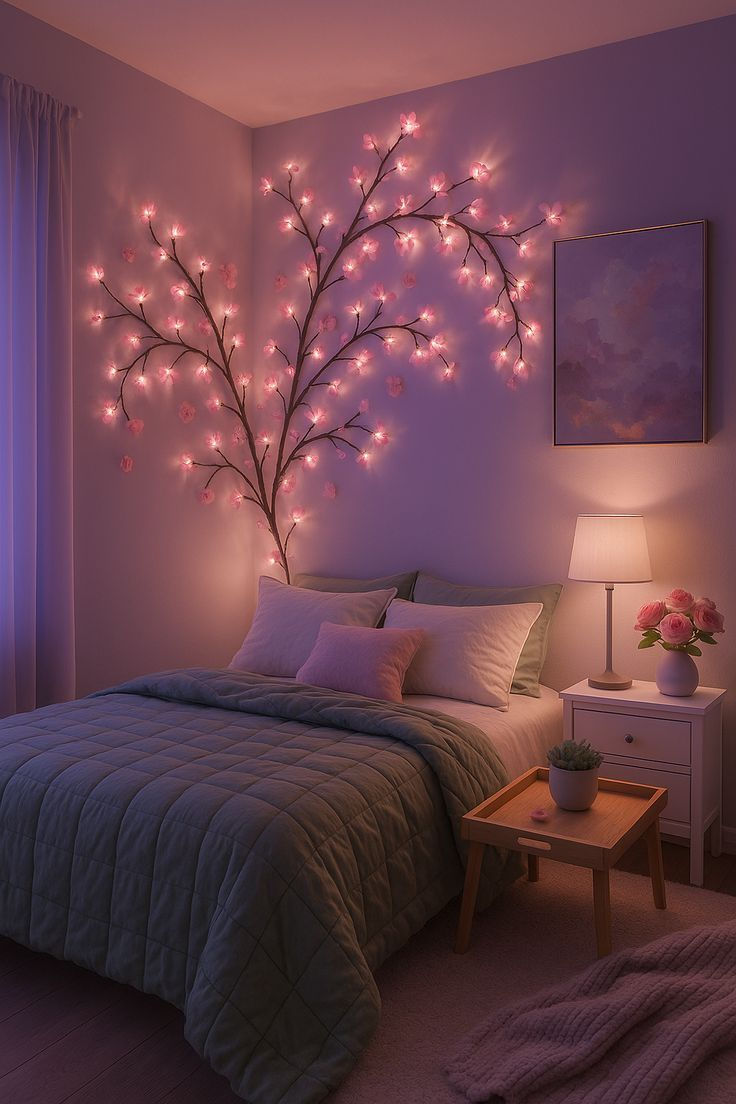 Cherry Blossom Flower Tree Branch LED Light